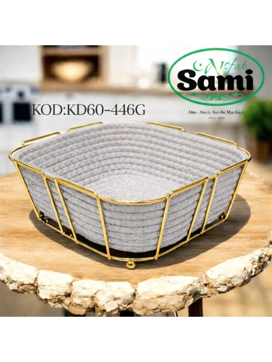 Плетеная хлебница KD60-446G - 