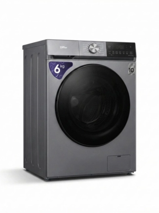 Ziffler BWMC-6J2W kir yuvish mashinasi 6 kg, BLDC Inverter, Steam Wash, 1200 ayl/min
