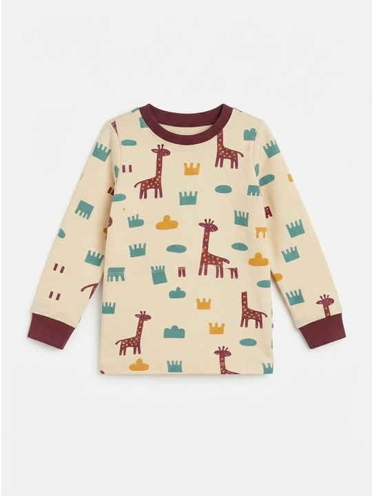 Pijama, qizlar uchun uy kostyumi, o'lchami 92 - 122, paxtadan - 
