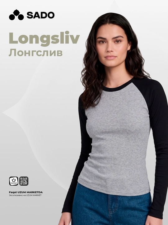 Ayollar longslivi, uzun yengli, reglan bichimli SADO - 