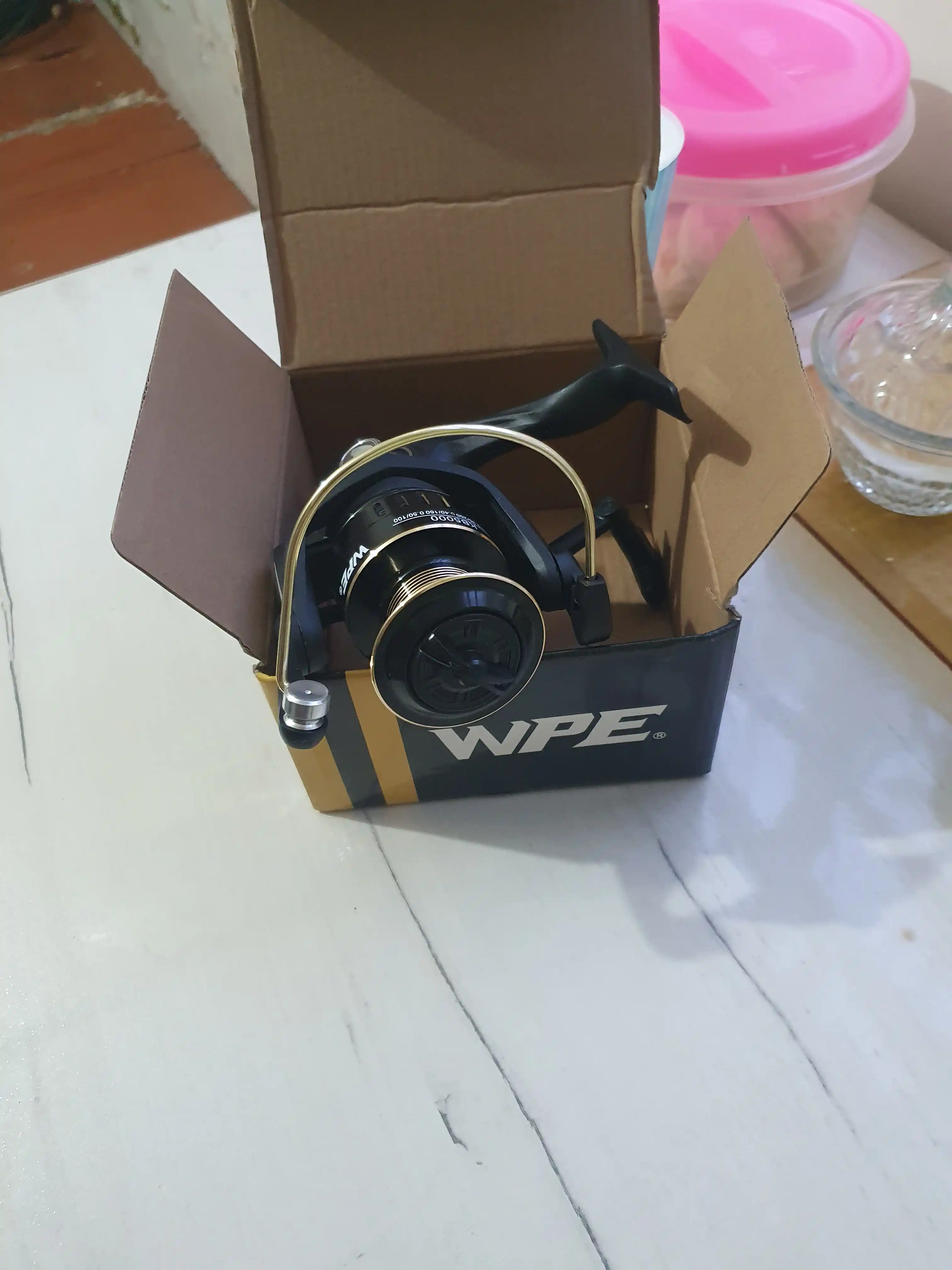 Безынерционная катушка W.P.E KB для рыбалки, 3BB, алюминиевая шпуля