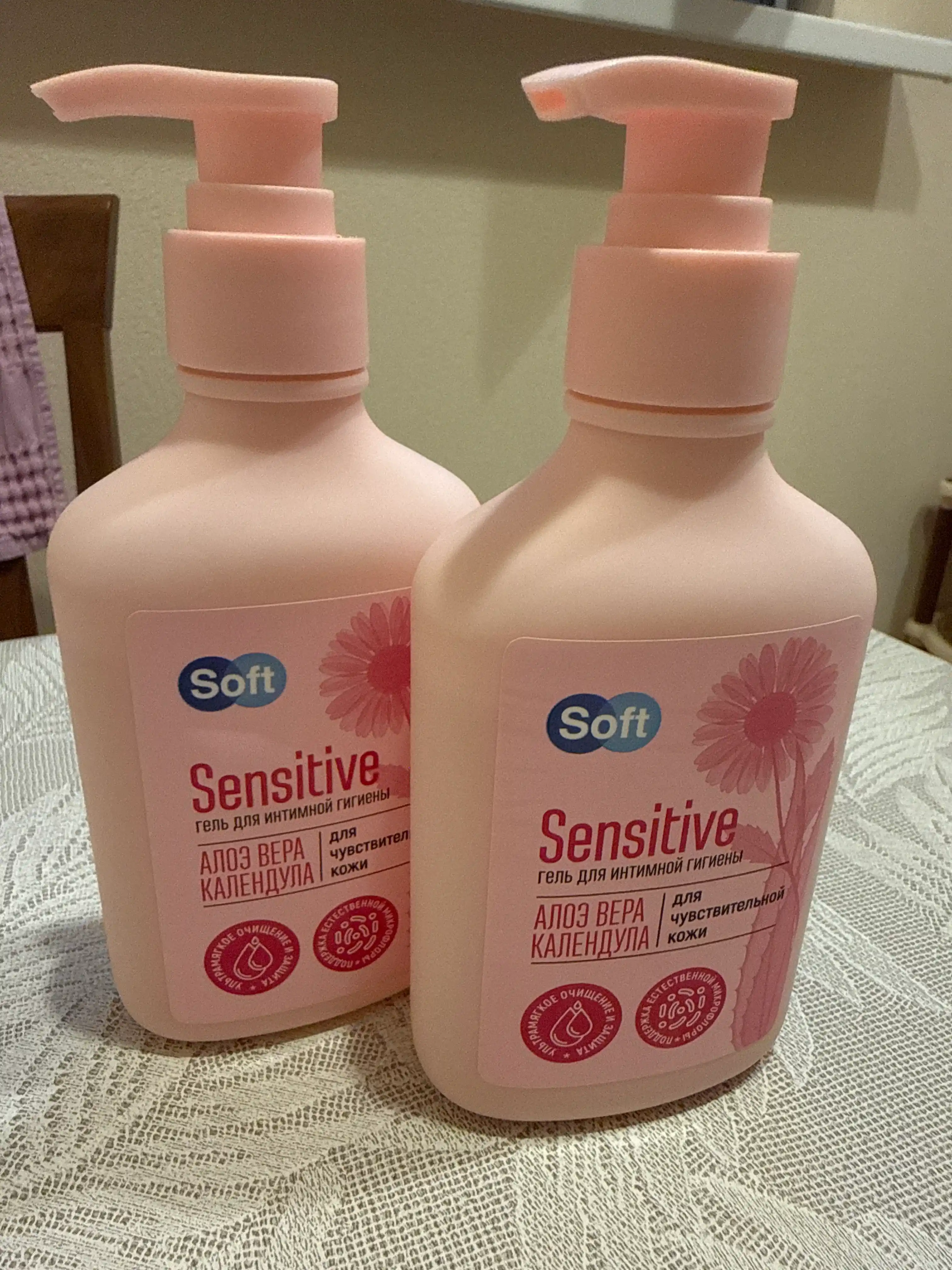 Гель для интимной гигиены Soft Sensitive, алоэ и календула, для чувствительной кожи, 220 мл