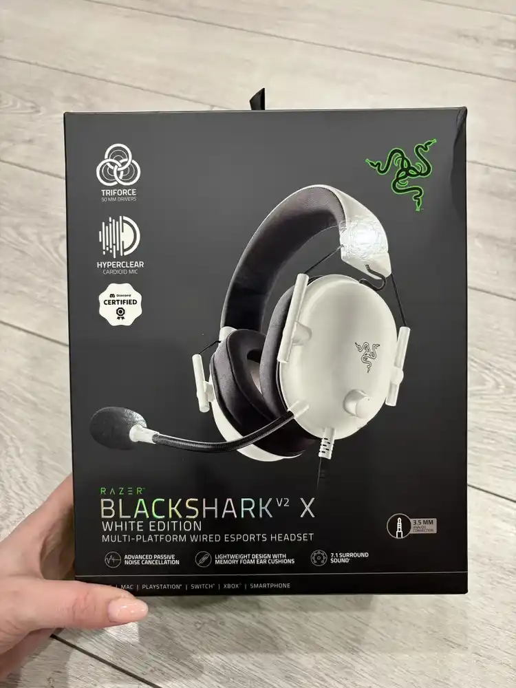 Razer BlackShark V2X o'yin quloqchini, 7.1 surround, mikrofonli