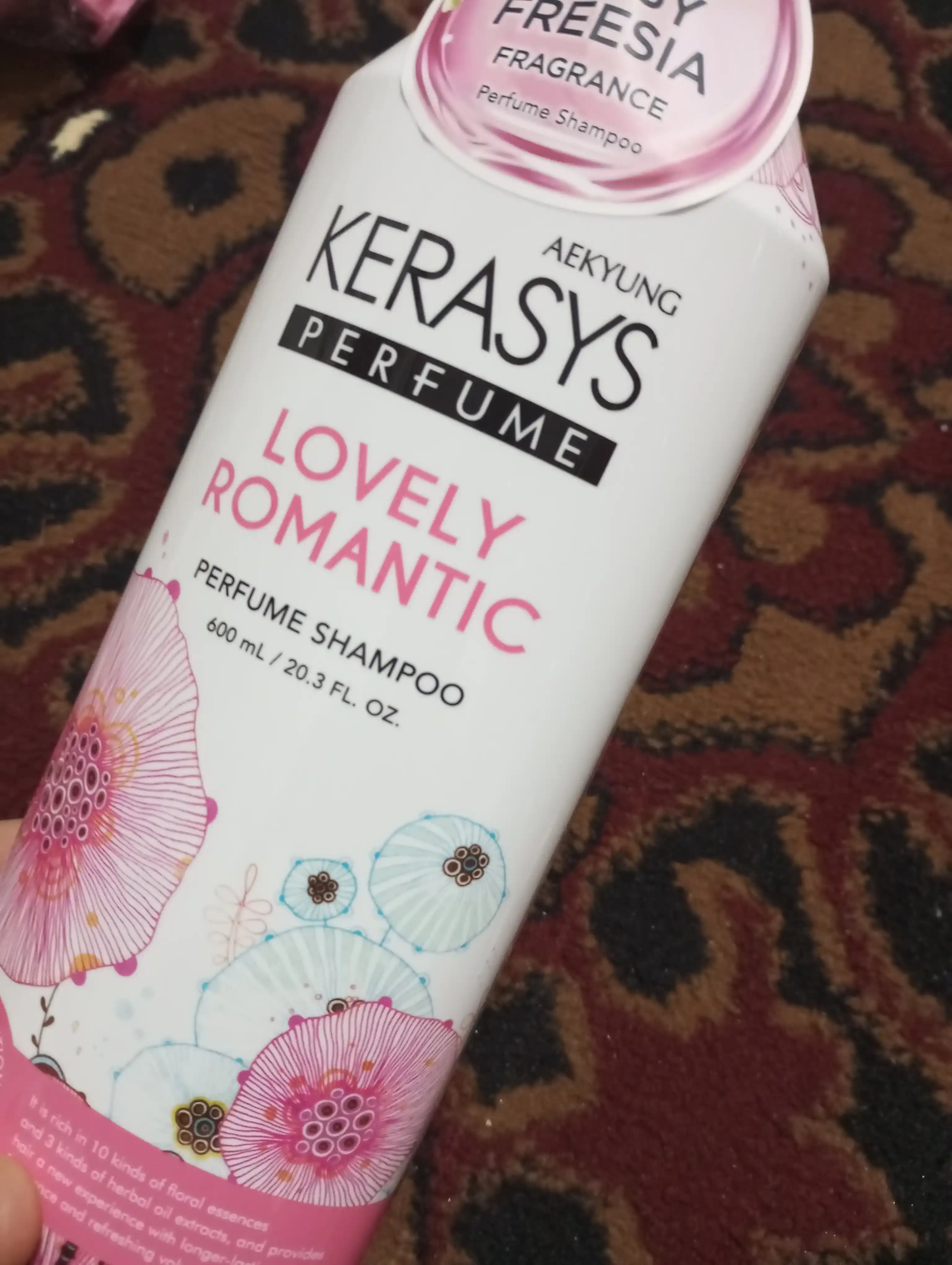 Шампунь для волос - Кератин, для женщин, Kerasys Lovely Romantic, 600 мл