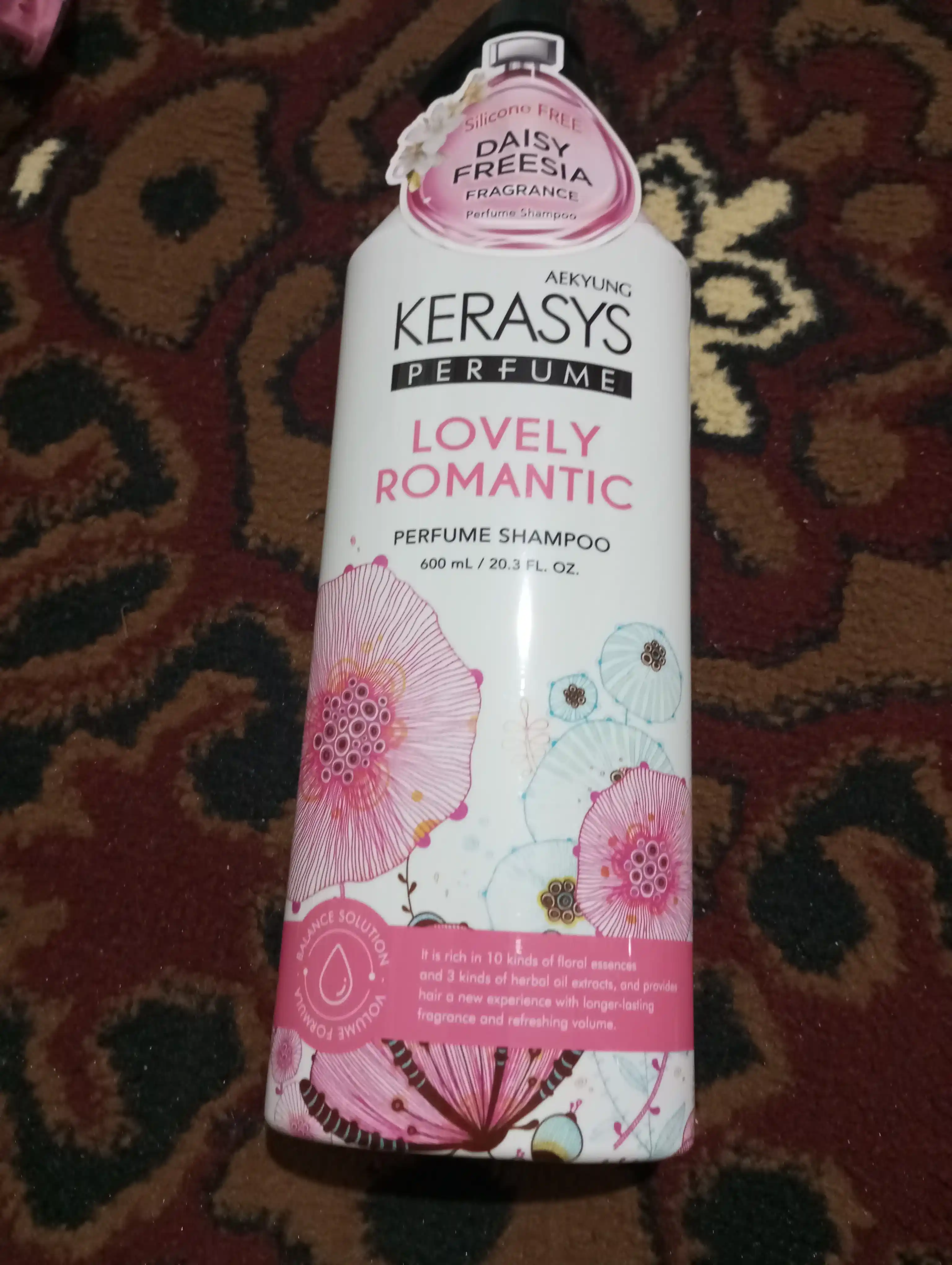 Шампунь для волос - Кератин, для женщин, Kerasys Lovely Romantic, 600 мл