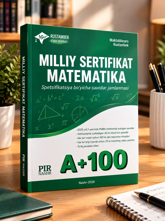 Сборник тестов по математике A+100 RUSTAMBEK — задания по спецификации - 