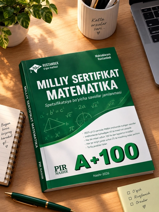 Сборник тестов по математике A+100 RUSTAMBEK — задания по спецификации