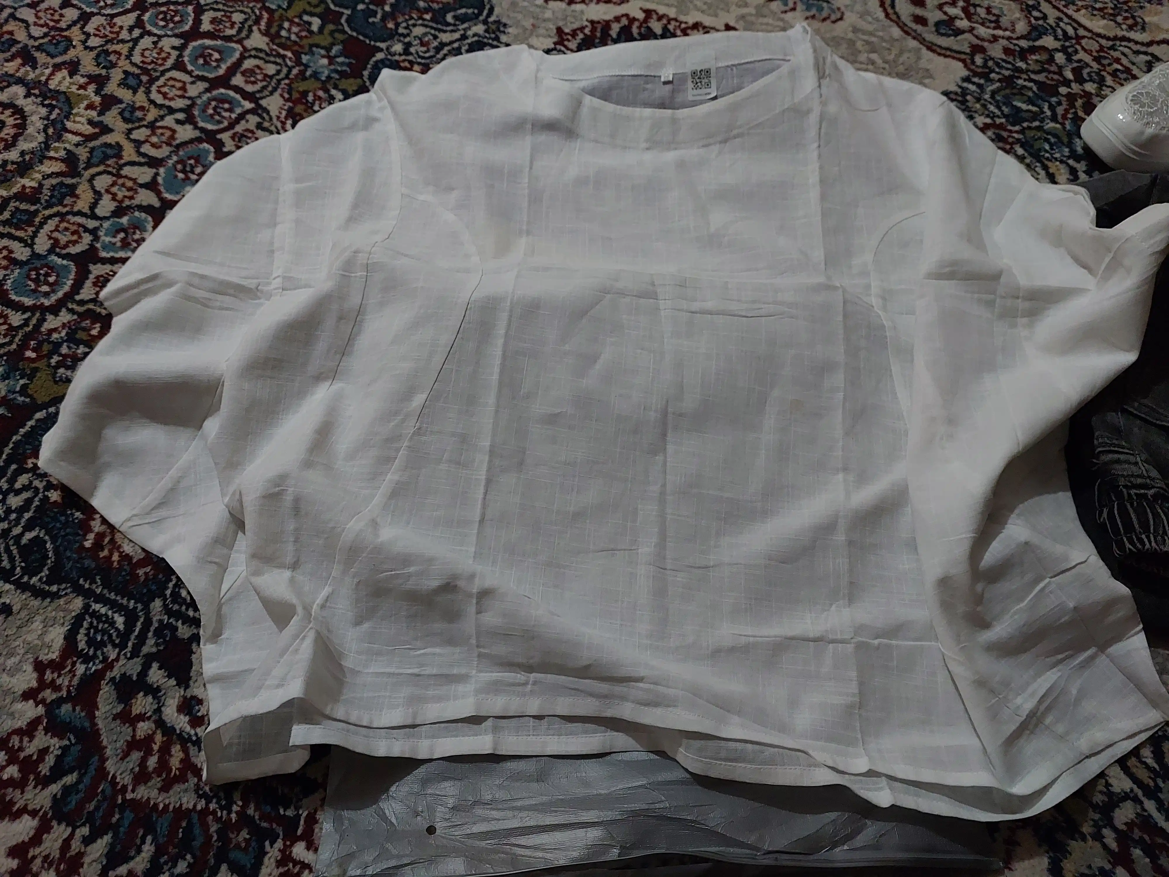 Ayollar uchun paxtali kofta-bluzka, erkin bichim, katta o‘lchamlar L–5XL — ELLY FASHION