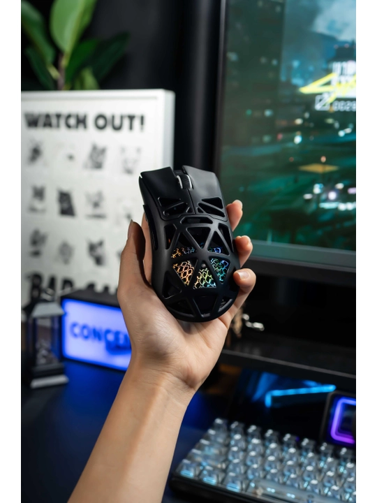 Игровая мышь FURYCUBE G11 беспроводная, RGB, Bluetooth, 2,4 ГГц, 22000 DPI, для компьютера
