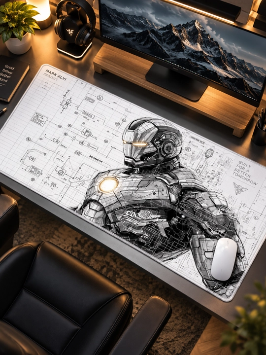Большой игровой коврик для клавиатуры и мыши с RGB-подсветкой, 90×40 см