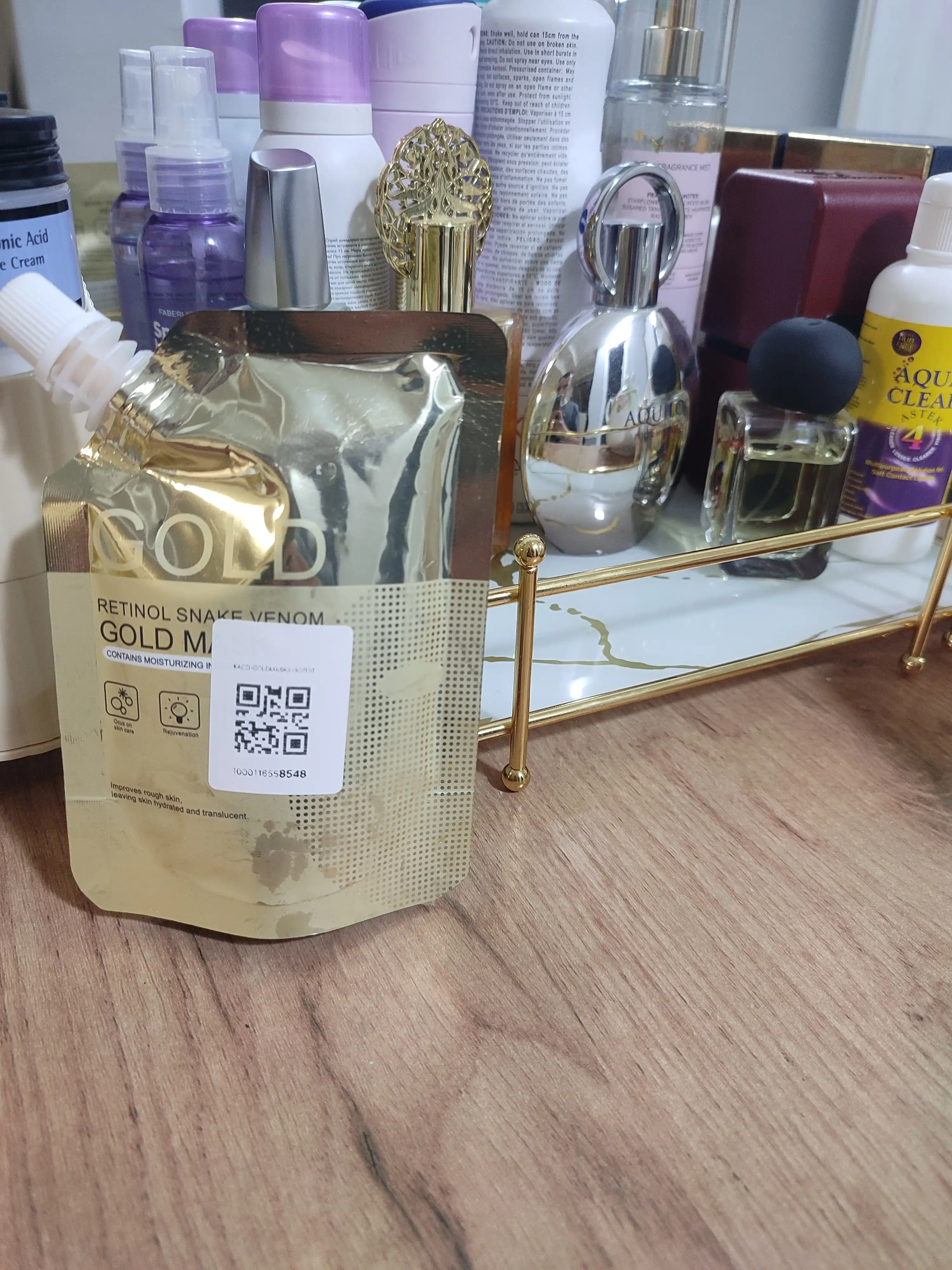 Жидкая маска для лица Gold Mask для увлажнения, омоложения и ухода за кожей лица, 100 г