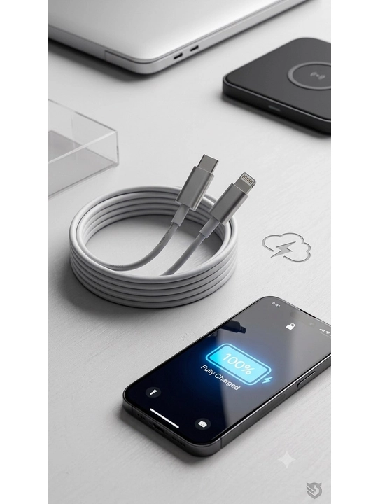 Кабель USB-C — Lightning 1 м для зарядки и передачи данных