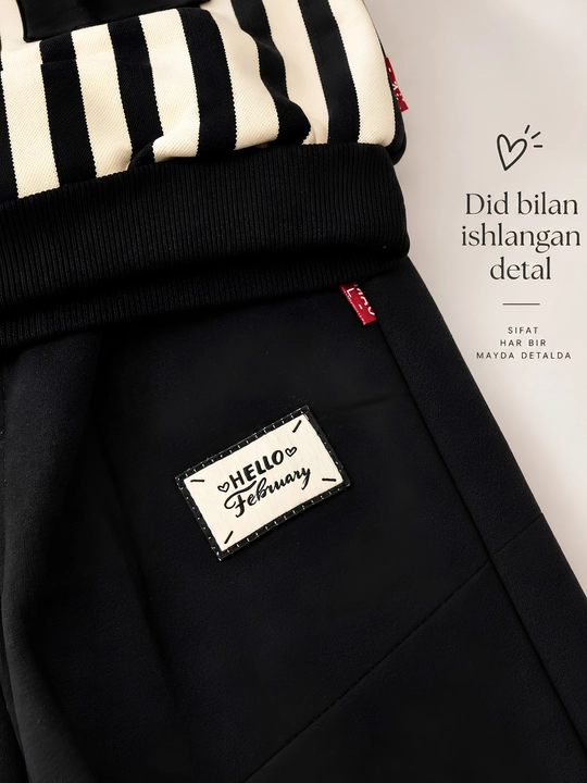 O‘g‘il bolalar uchun ikki qismli sport kostyumi — svitshot va jogger shim