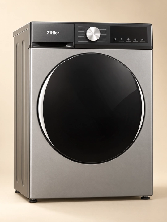 Ziffler kir yuvish mashinasi, 8 kg, BLDC Inverter, Steam Wash bug‘ bilan yuvish