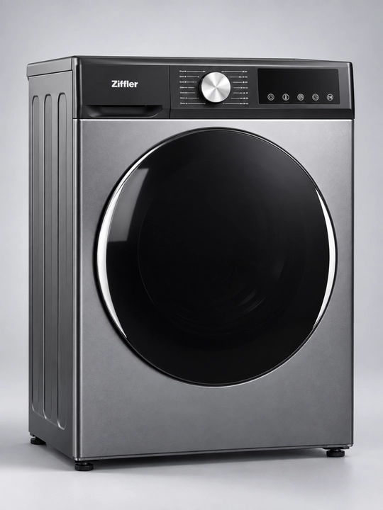 Ziffler kir yuvish mashinasi, 8 kg, BLDC Inverter, Steam Wash bug‘ bilan yuvish