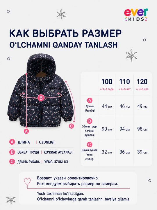Детская куртка для девочек демисезонная, зимняя, утепленная