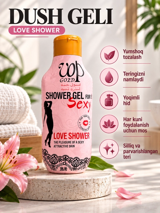 Love Shower dush geli – jozibali va yoqimli hid