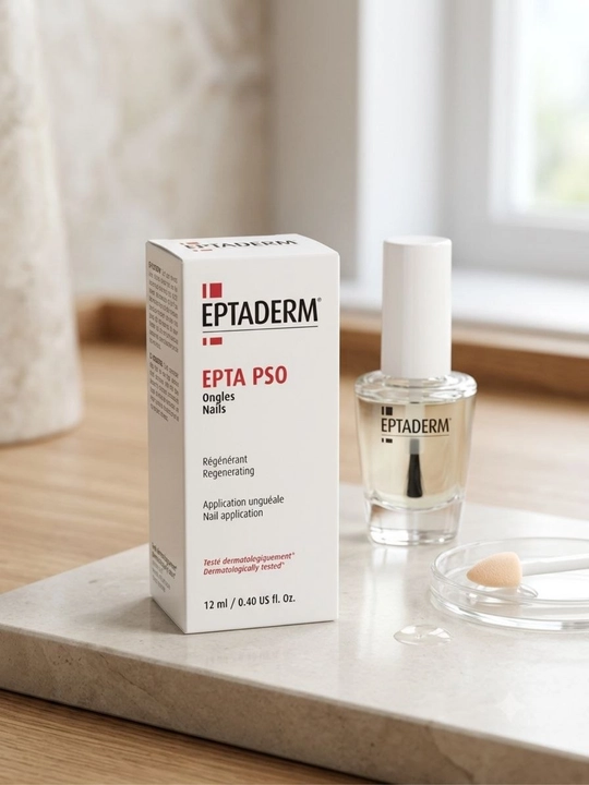 Eptaderm Epta PSO Nails — средство для ухода и восстановления ногтей и кутикулы, 12 мл