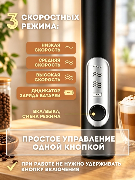 Капучинатор для молока ручной электрический