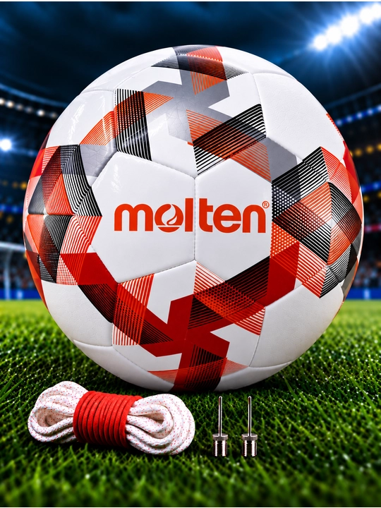 Futbol to‘pi Molten FG1000, Professional, 5-o‘lcham, oq-qizil - 