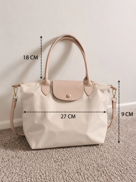 Ayollar uchun Longchamp uslubidagi sumka, oq longchamp katta razmer, kross-bodi, sumka
