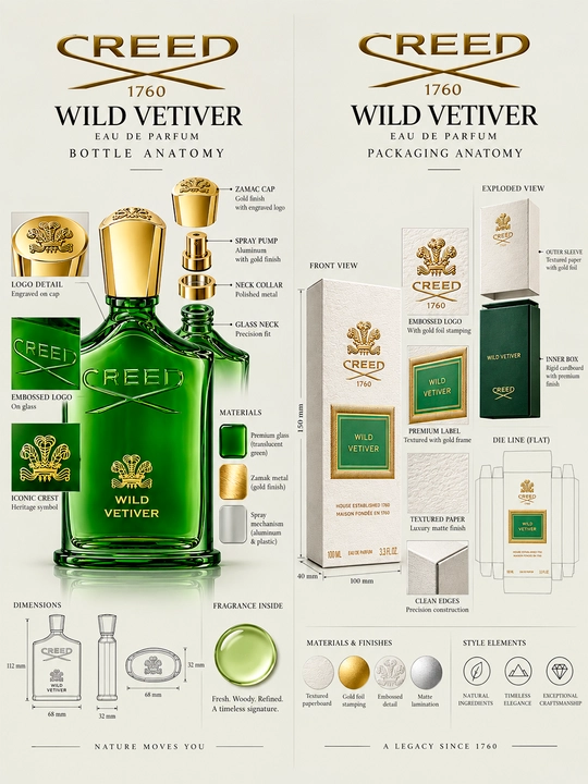 CREED Wild Vetiver erkaklar atiri, Eau de Parfum, 100 ml