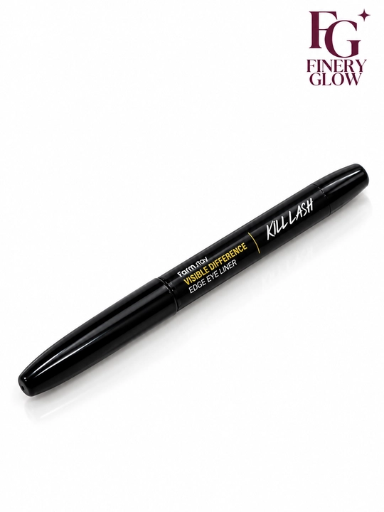 Farmstay Visible Difference Edge Eye Liner ko‘z uchun  layner, podvodka, qora, 1 g