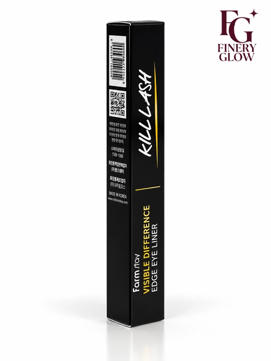 Farmstay Visible Difference Edge Eye Liner ko‘z uchun  layner, podvodka, qora, 1 g