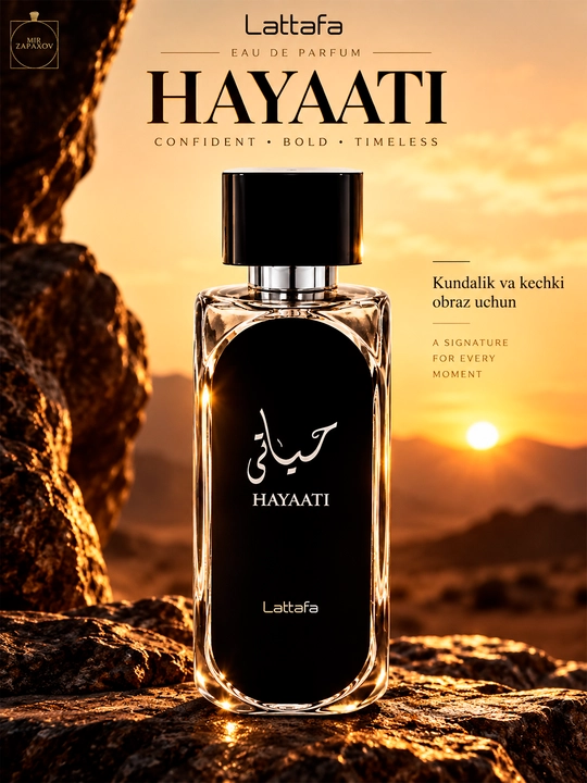 Lattafa Hayati Eau de Parfum, унисекс парфюм, 100 мл - 