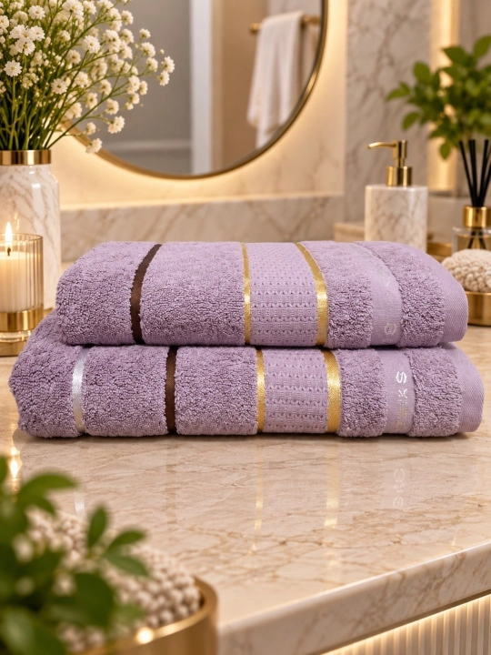 COTTON LIFE Полотенце для лица и бани - 600 г/м² - 100% хлопок - 50×90 - 70×140