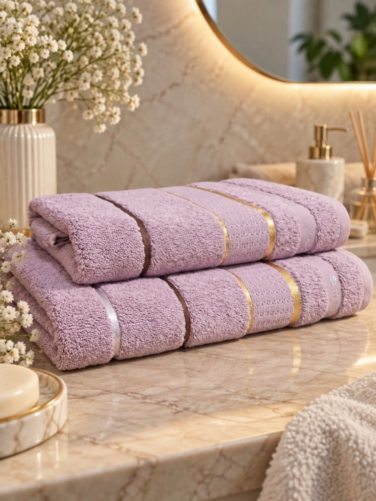 COTTON LIFE Полотенце для лица и бани - 600 г/м² - 100% хлопок - 50×90 - 70×140