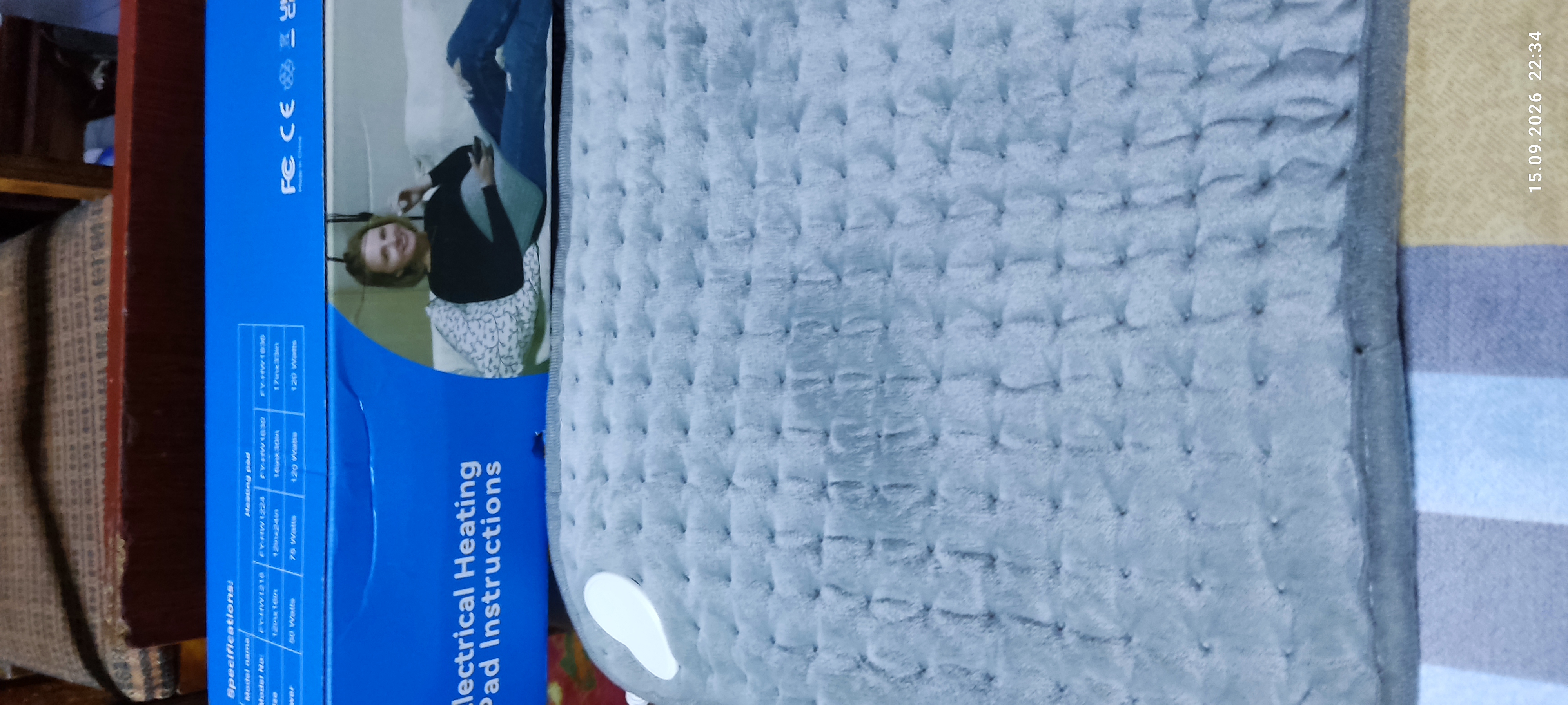 Elektr matras isitish funktsiyasi bilan isitish Pedi, isitish Pedi, termokovrik