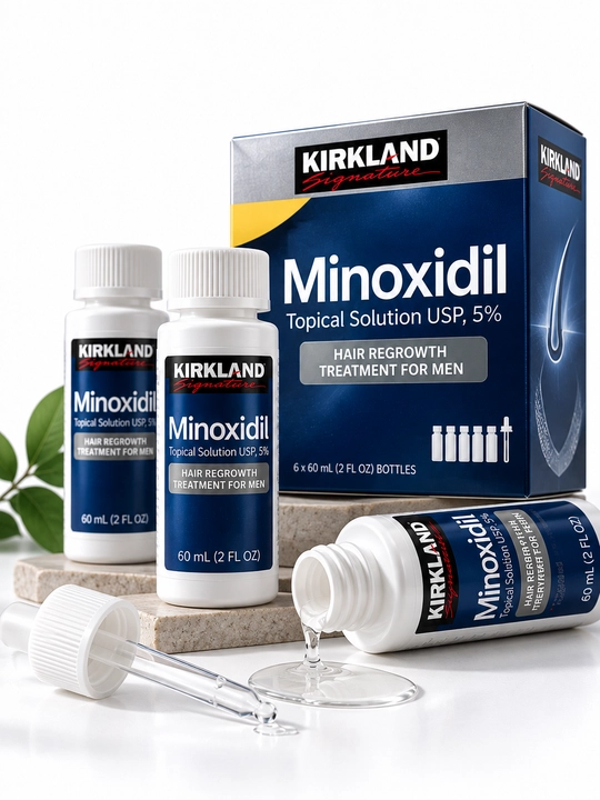 Minoksidil 5%, soch o‘stirish, soqol o‘stirish, Kirkland 60 ml