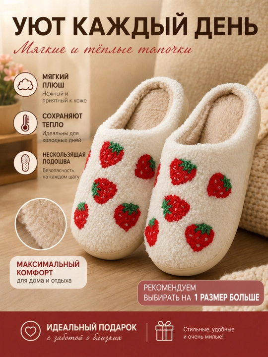 Домашние тапочки для женщин, тапочки женские - 
