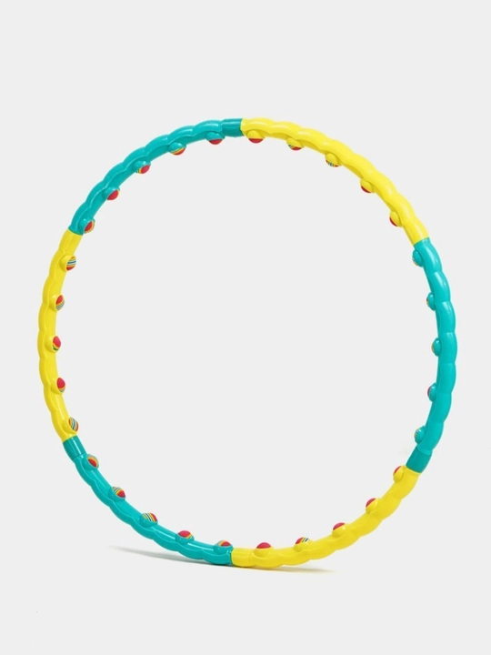 Massajli Hula-Hoop SUNLIN 3008 — rangli massaj sharchalari bilan, 6 seksiyali