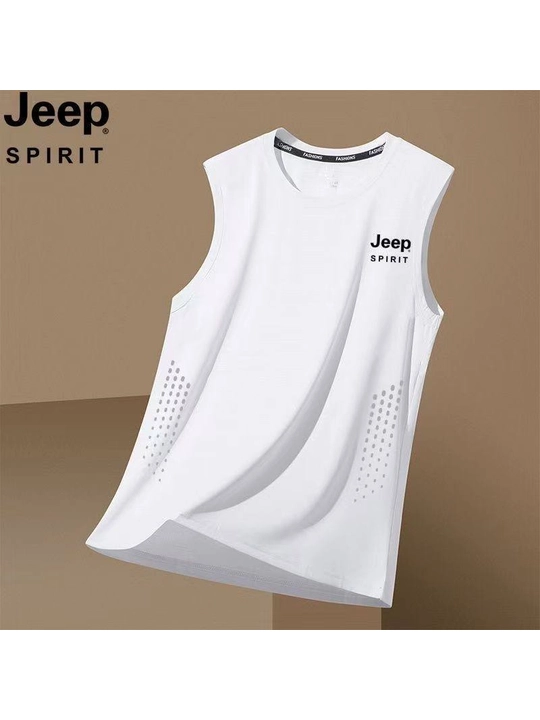 Erkaklar uchun sport maykasi Jeep Spirit — yengsiz, fitness va mashg‘ulotlar uchun - 