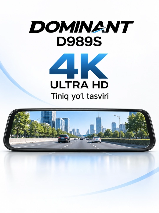 Видеорегистратор DOMINANT 4K, Wi-Fi, 2/3 камеры, ADAS/BSD, CarPlay, 32/64 ГБ