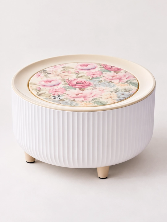 Axlat qutisi stol usti uchun, PUSH qopqoqli, dekorativ, 2 xil dizayn - 