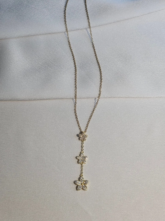 Ayollar uchun gullar zanjir, stainless steel, zanglamaydigan po‘lat