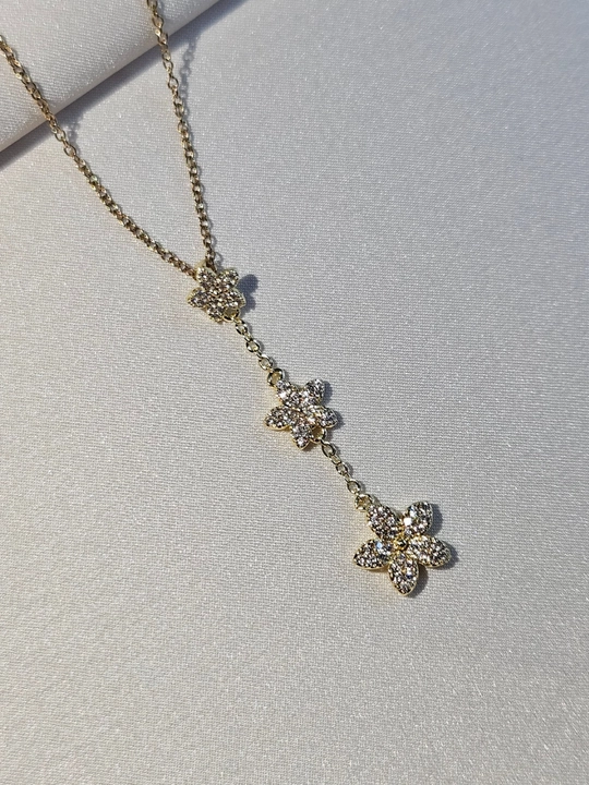 Ayollar uchun gullar zanjir, stainless steel, zanglamaydigan po‘lat