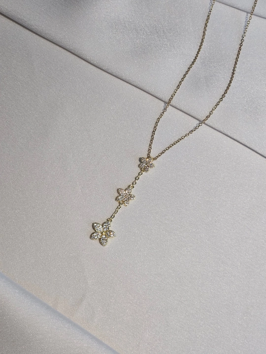 Ayollar uchun gullar zanjir, stainless steel, zanglamaydigan po‘lat