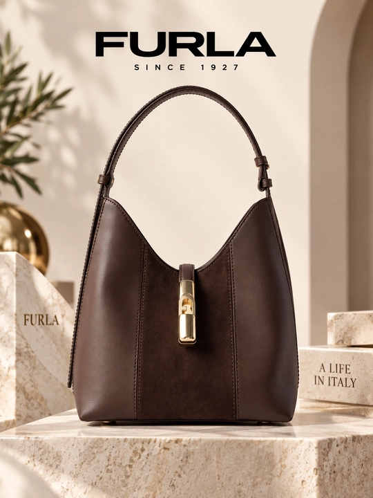 Ayollar sumkasi Furla Goccia S, tabiiy charm - 