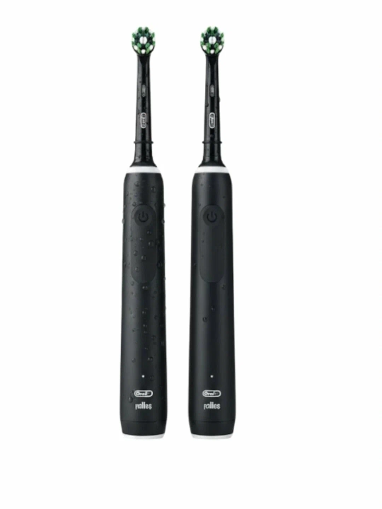 Kattalar uchun Braun Oral-B "Pro Series 3" elektr tish cho‘tkasi, qora, ikkitalik