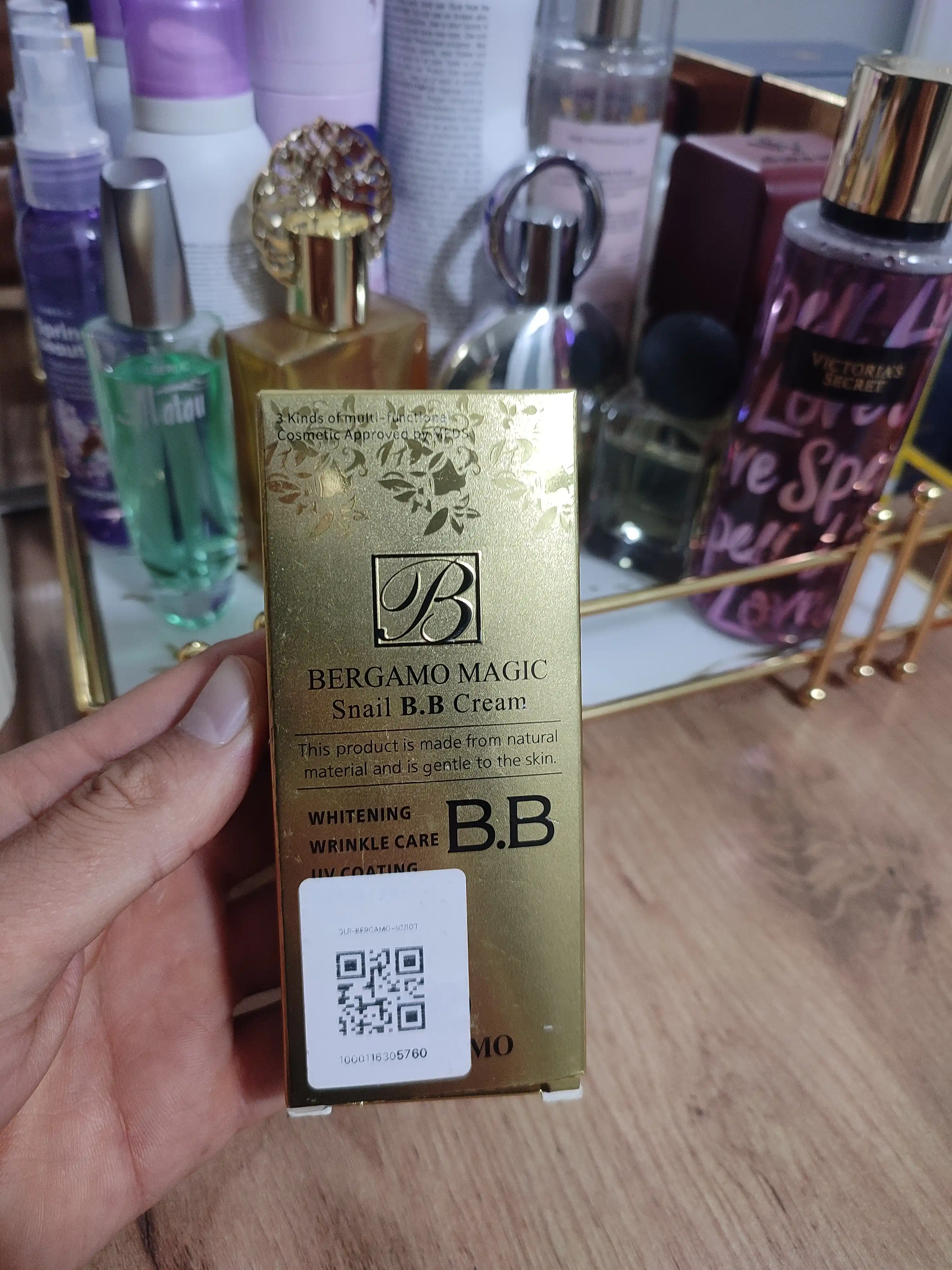 Тональный крем для лица Bergamo CROME SNAIL BB SPF50, многофункциональный отбеливающий, 50