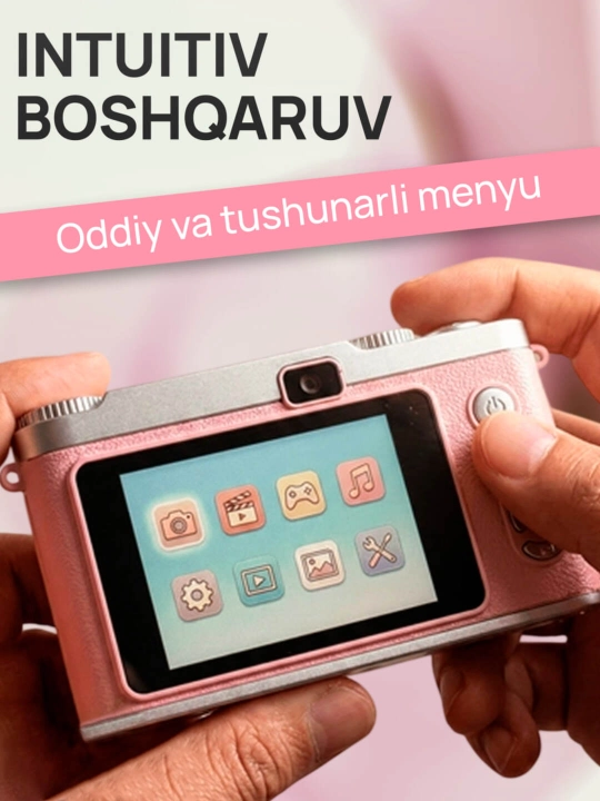 Raqamli fotoapparat AF 50 MP, 8X zum, 512 GB gacha xotira kartasini qo‘llab-quvvatlaydi