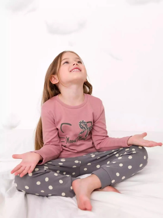 Qiz bola uchun pijama, paxta NEO - 