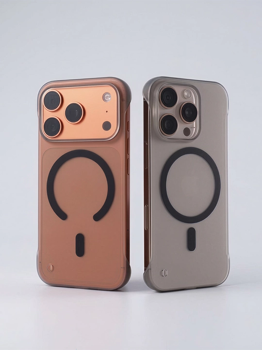 IPhone 11,12,13,14,15,16,17,18 Pro, Max матовый ультратонкий MagSafe чехол без рамки