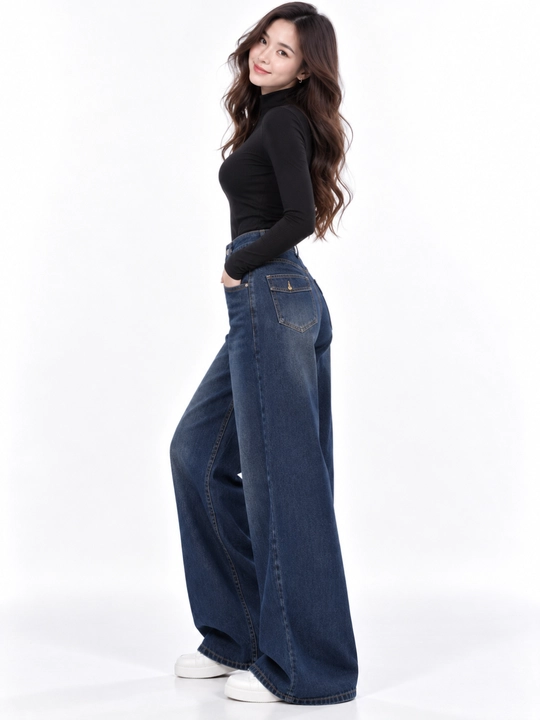 Ayollar uchun keng jinsi shimlar koreyscha casual High Waist erkin kesim S–2XL