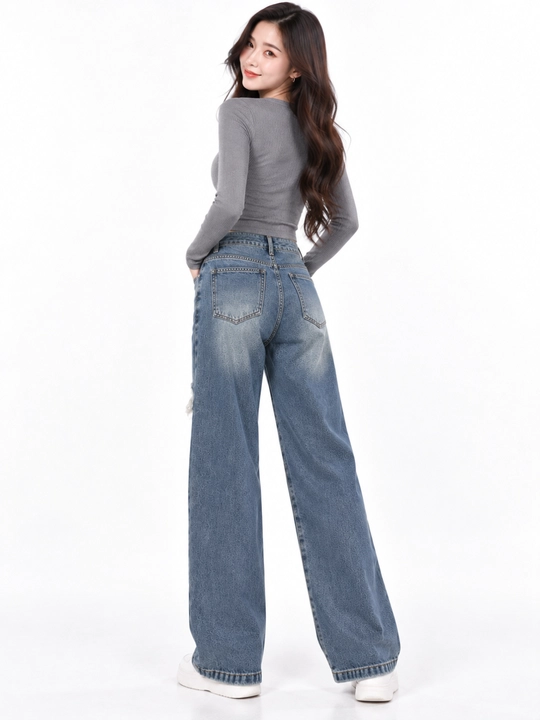 Ayollar uchun keng jinsi shimlar koreyscha casual High Waist erkin kesim S–2XL