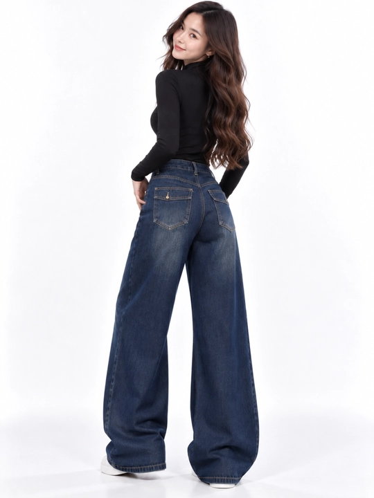 Ayollar uchun keng jinsi shimlar koreyscha casual High Waist erkin kesim S–2XL